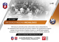 L-42 HK Dukla Ingema Michalovce TEL 2023/24 LIVE