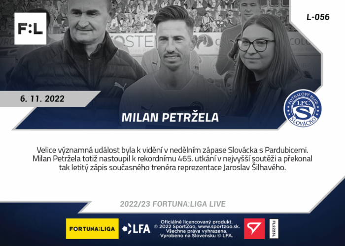 L-056 Milan Petržela FORTUNA:LIGA 2022/23 LIVE