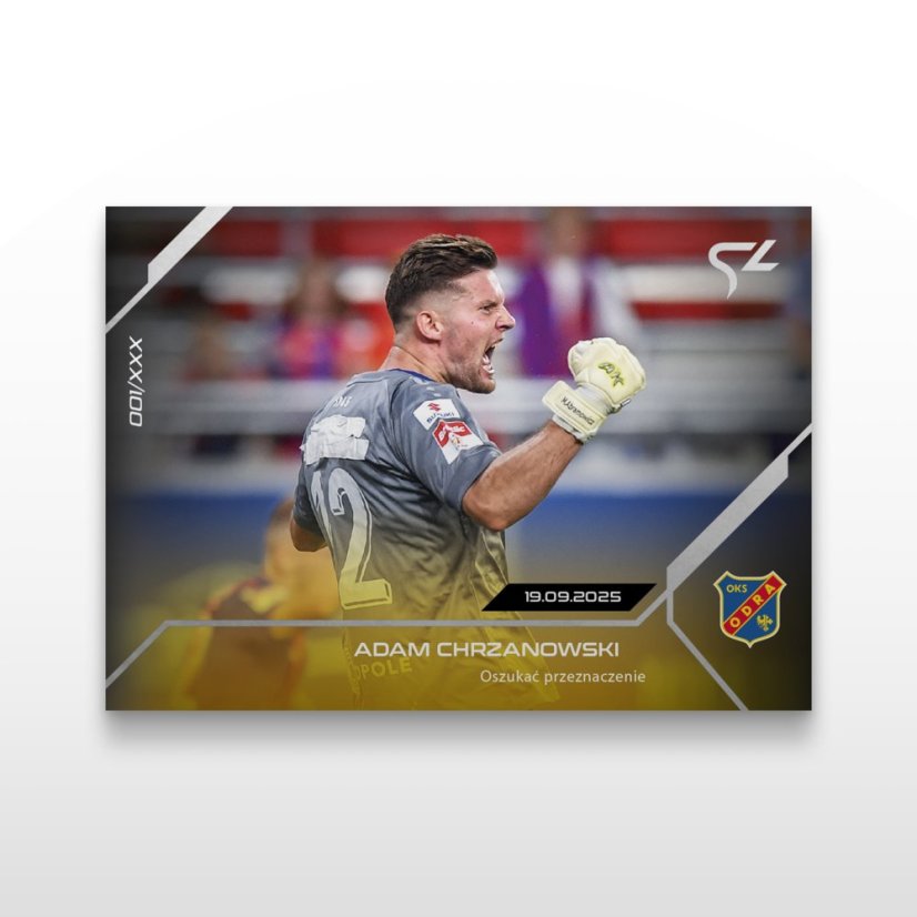 Karta piłkarska L-12 Adam Chrzanowski - SportZoo Betclic 1 Liga 2025/26 LIVE