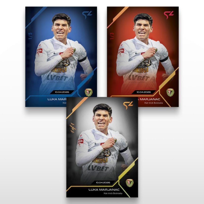 Football trading card L-39 Luka Marjanac - SportZoo Betclic 1 Liga 2025/26 LIVE