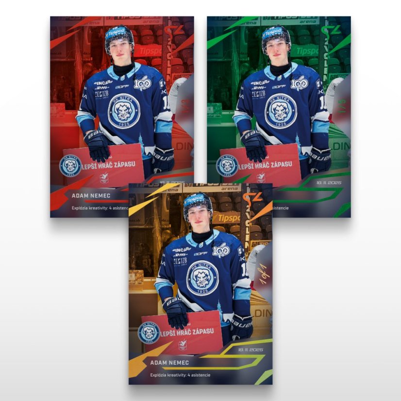 Hockey trading card L-17 ADAM NEMEC - SportZoo Tipsport liga 2025/26 LIVE