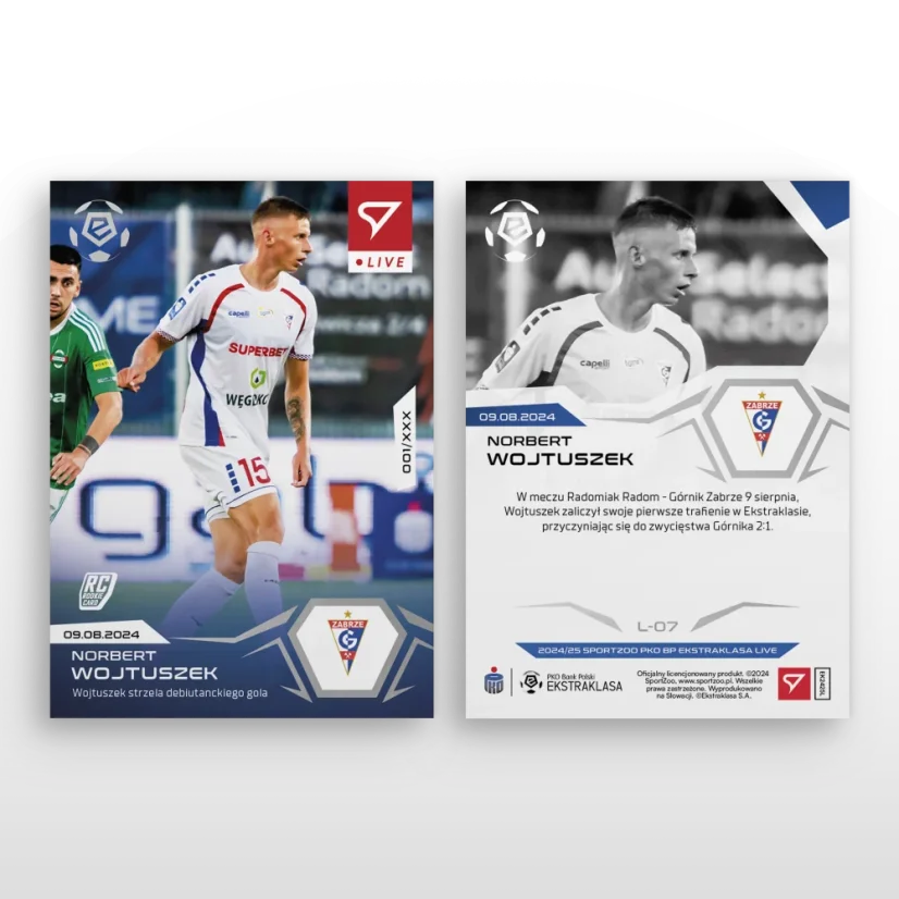 L- 07 Norbert Wojtuszek PKO BP Ekstraklasa 2024/25 LIVE