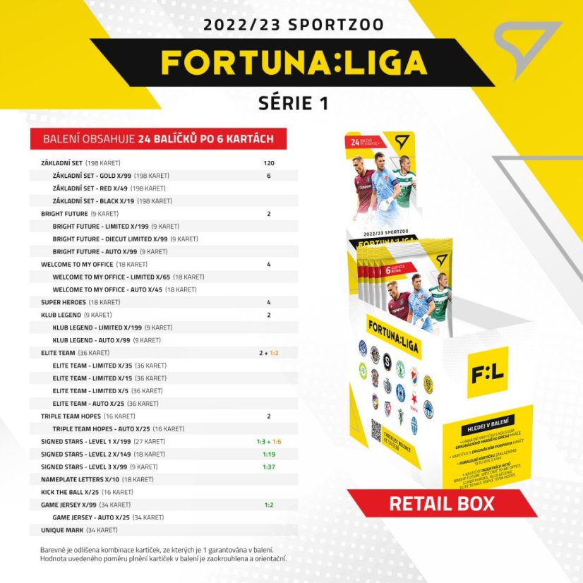 Retail box FORTUNA:LIGA 2022/23 – 1. seria