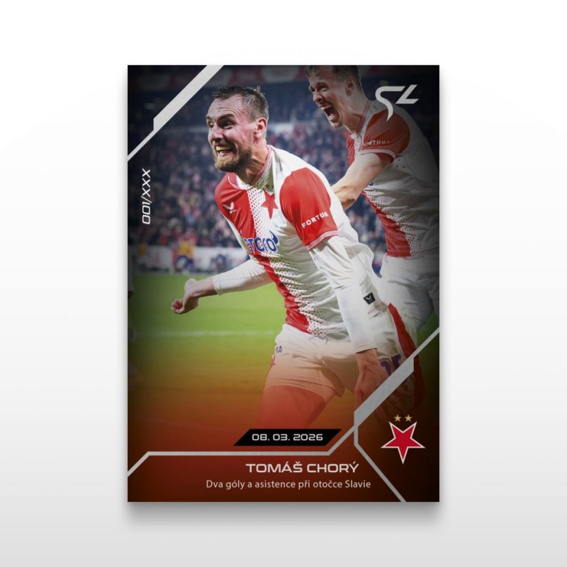 Fotbalová kartička L-35 Tomáš Chorý - SportZoo Chance Liga 2025/26 LIVE