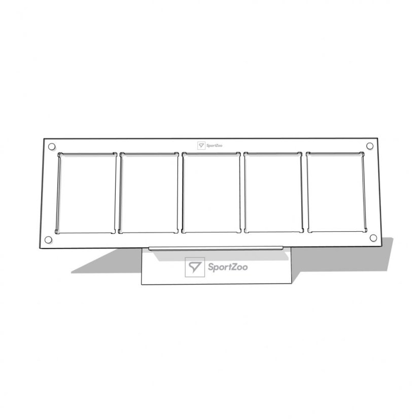 Holder 5x1 for 5 cards 180PT with a stand.