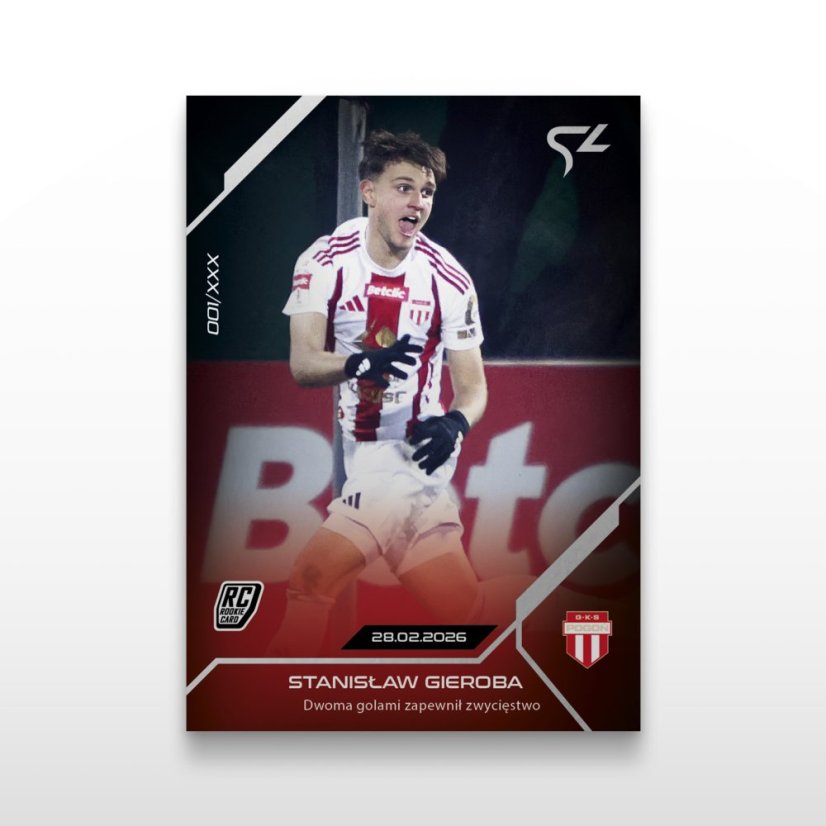 Football trading card L-28 Stanisław Gieroba - SportZoo Betclic 1 Liga 2025/26 LIVE