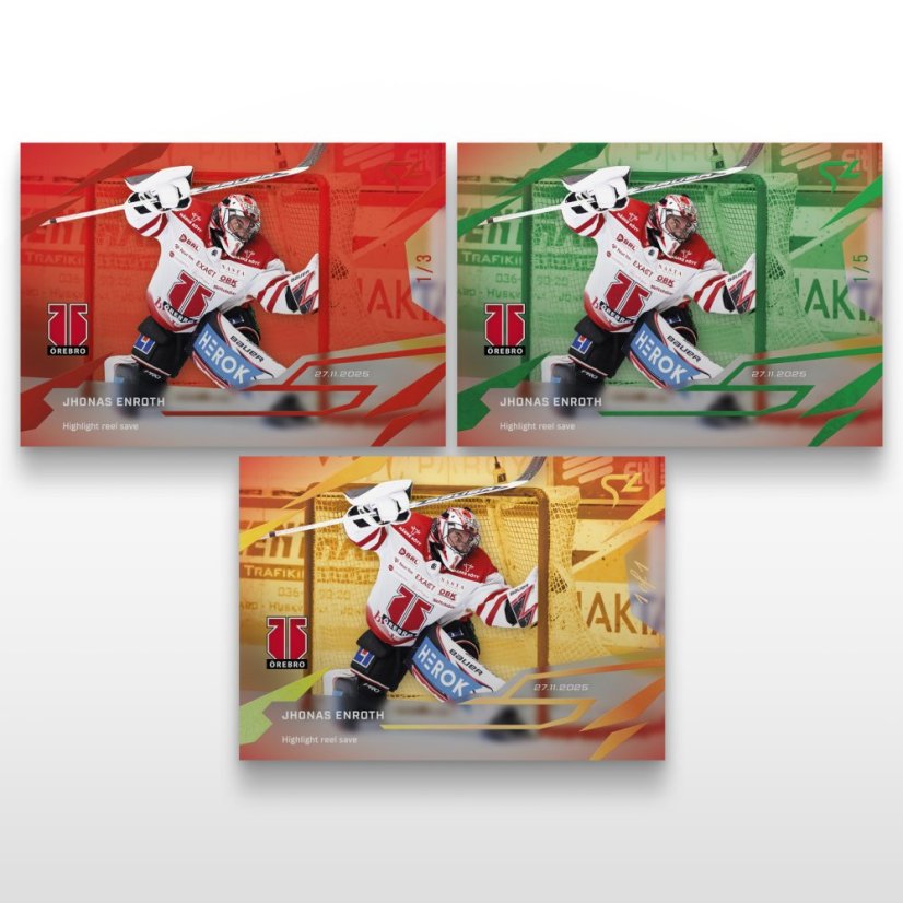 Hokejová kartička L-16 Jhonas Enroth - SportZoo Svenska hockeyligan 2025/26 LIVE