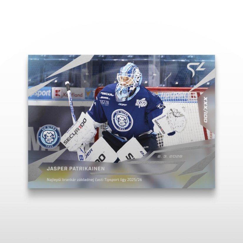 Hockey trading card L-49 JASPER PATRIKAINEN - SportZoo Tipsport liga 2025/26 LIVE