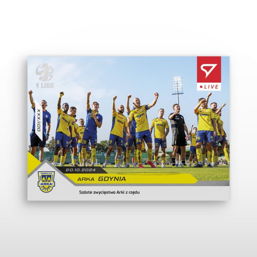 L-17 ZESTAW Arka Gdynia Betclic 1 Liga 2024/25 LIVE + UCHWYT