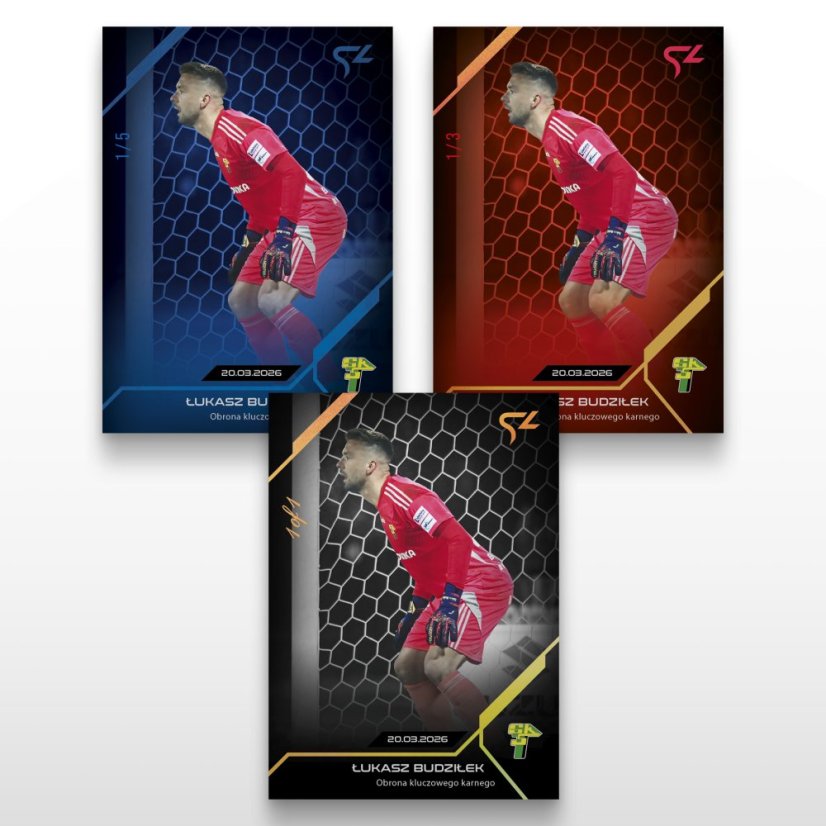 Football trading card L-35 Łukasz Budziłek - SportZoo Betclic 1 Liga 2025/26 LIVE