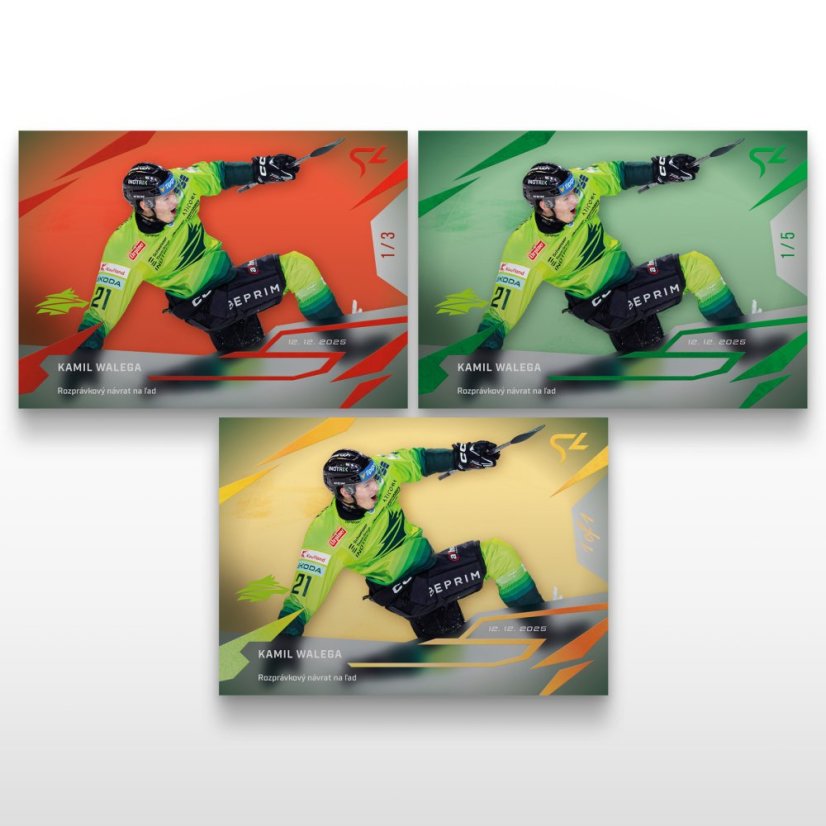 Hockey trading card L-22 KAMIL WALEGA - SportZoo Tipsport liga 2025/26 LIVE