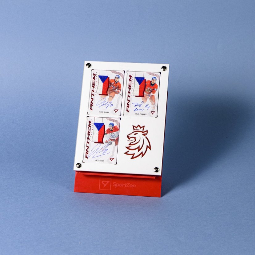 Holder Hokejové Česko for 3 cards 180PT with stand