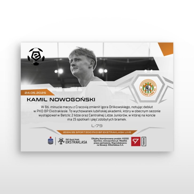 L-79 Kamil Nowogoński PKO BP Ekstraklasa 2024/25 LIVE