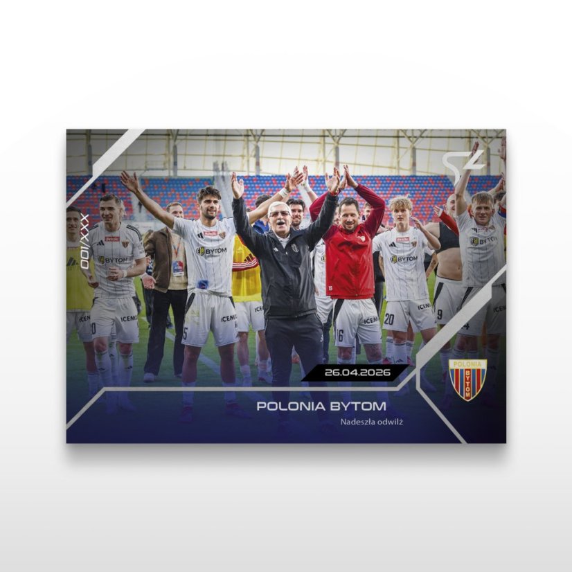 Football trading card L-47 Polonia Bytom - SportZoo Betclic 1 Liga 2025/26 LIVE
