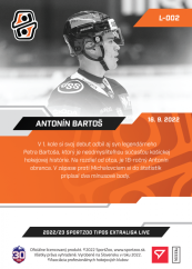 L-002 Antonín Bartoš TEL 2022/23 LIVE