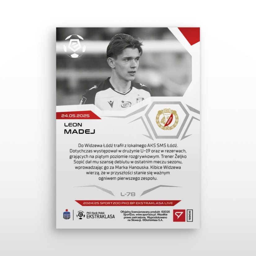 L-78 Leon Madej PKO BP Ekstraklasa 2024/25 LIVE