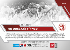 L-82 HC Oceláři Třinec TELH 2023/24 LIVE