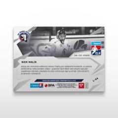 Hockey trading card L-44 Nick Malík - SportZoo Tipsport ELH 2025/26 LIVE