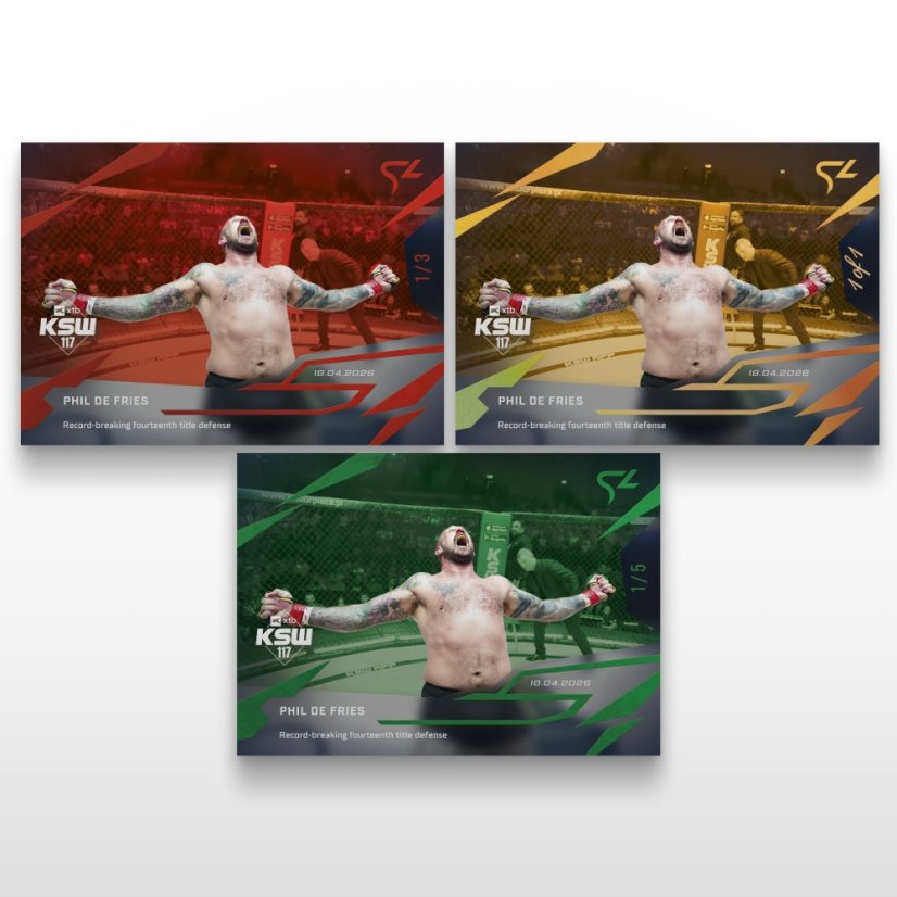MMA-samlar­kort L-13 Phil De Fries – SportZoo KSW 2025/26 LIVE