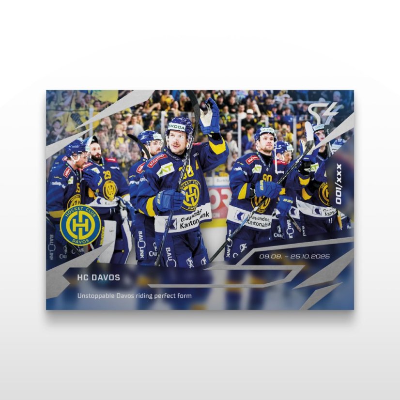 Hokejová kartička L-17 HC Davos - SportZoo National League 2025/26 LIVE