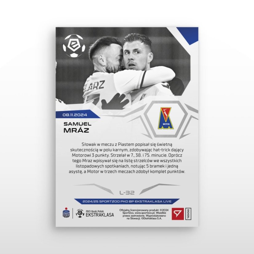 L-32 Samuel Mráz PKO BP Ekstraklasa 2024/25 LIVE