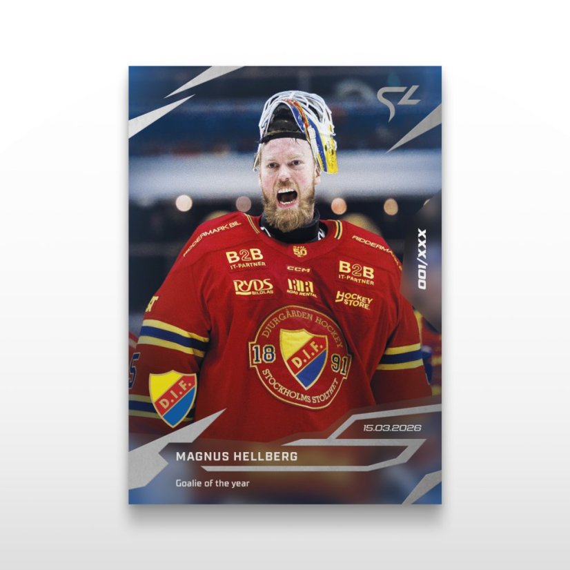 Hokejová  kartička L-41 Magnus Hellberg - SportZoo Svenska hockeyligan 2025/26 LIVE