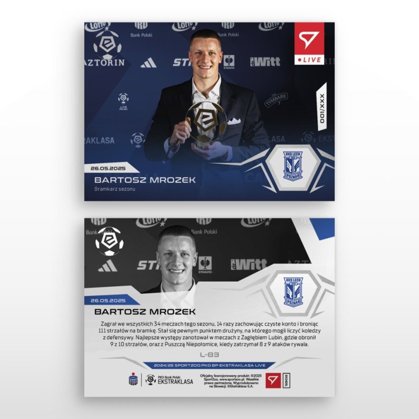 L-83 Bartosz Mrozek PKO BP Ekstraklasa 2024/25 LIVE