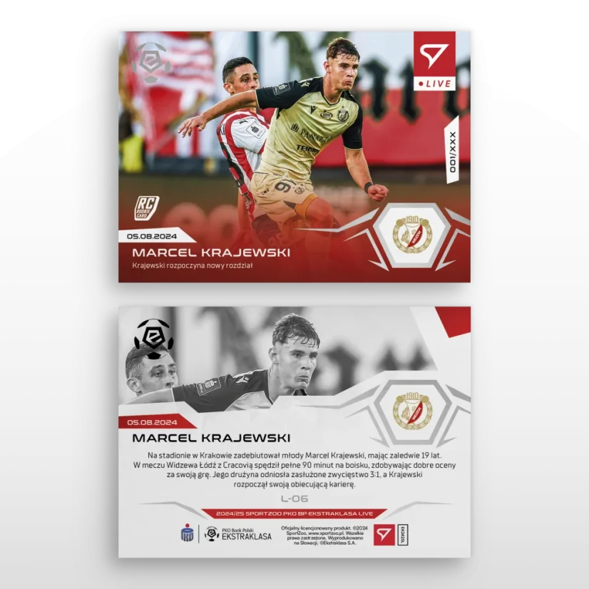 L-06 ZESTAW Marcel Krajewski PKO BP Ekstraklasa 2024/25 LIVE + UCHWYT