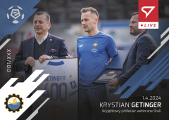 L-56 ZESTAW Krystian Getinger PKO Bank Polski Ekstraklasa 2023/24 LIVE + UCHWYT