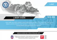L-047 Libor Kašík TEL 2022/23 LIVE