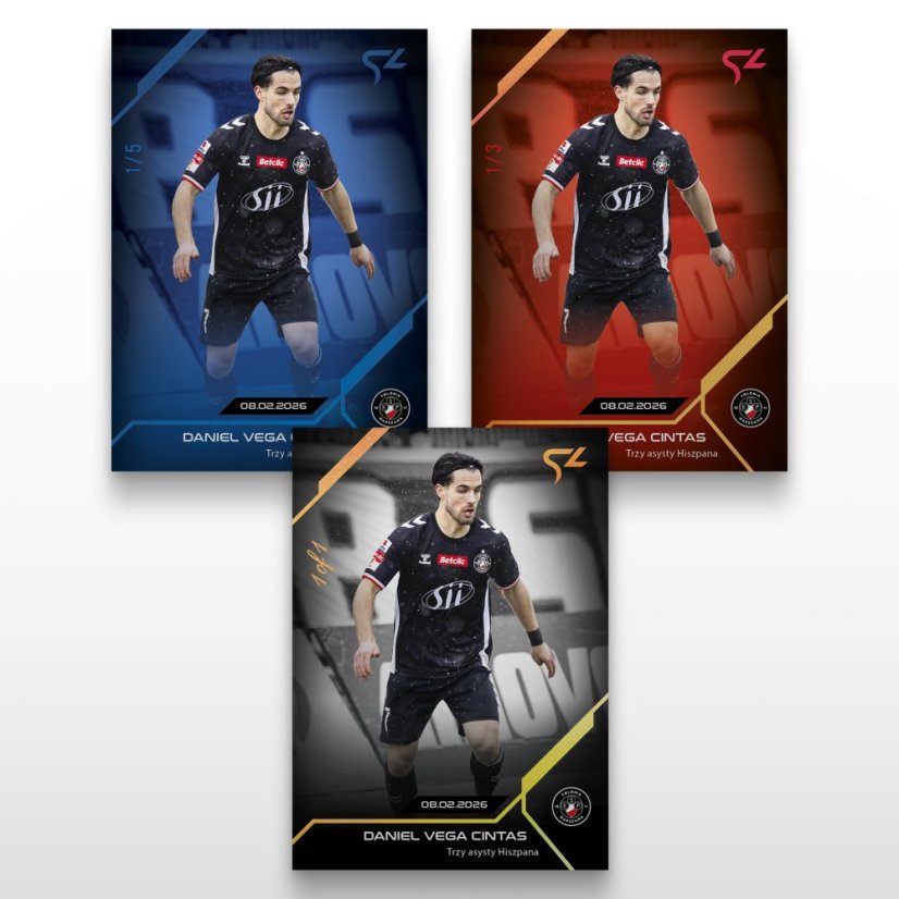 Football trading card L-23 Daniel Vega Cintas - SportZoo Betclic 1 Liga 2025/26 LIVE