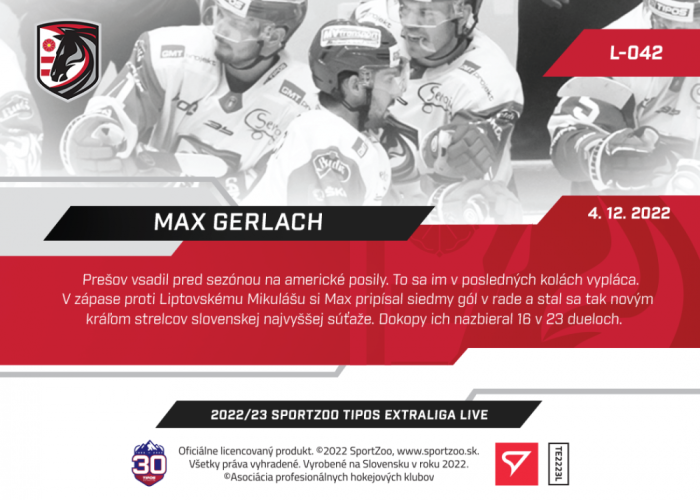 L-042 Max Gerlach TEL 2022/23 LIVE