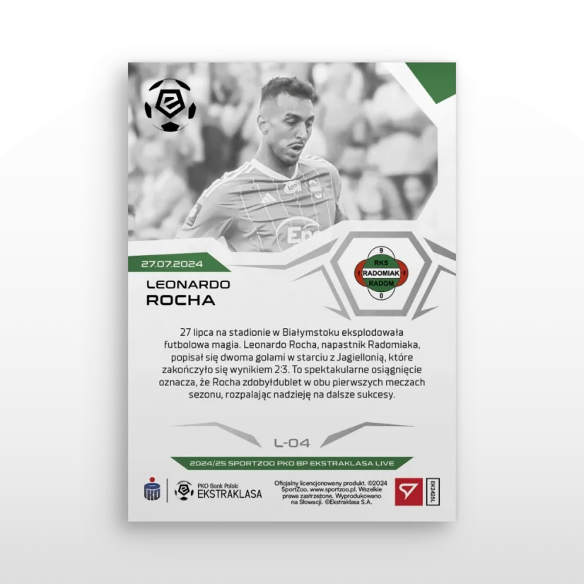 L- 04 Leonardo Rocha PKO BP Ekstraklasa 2024/25 LIVE