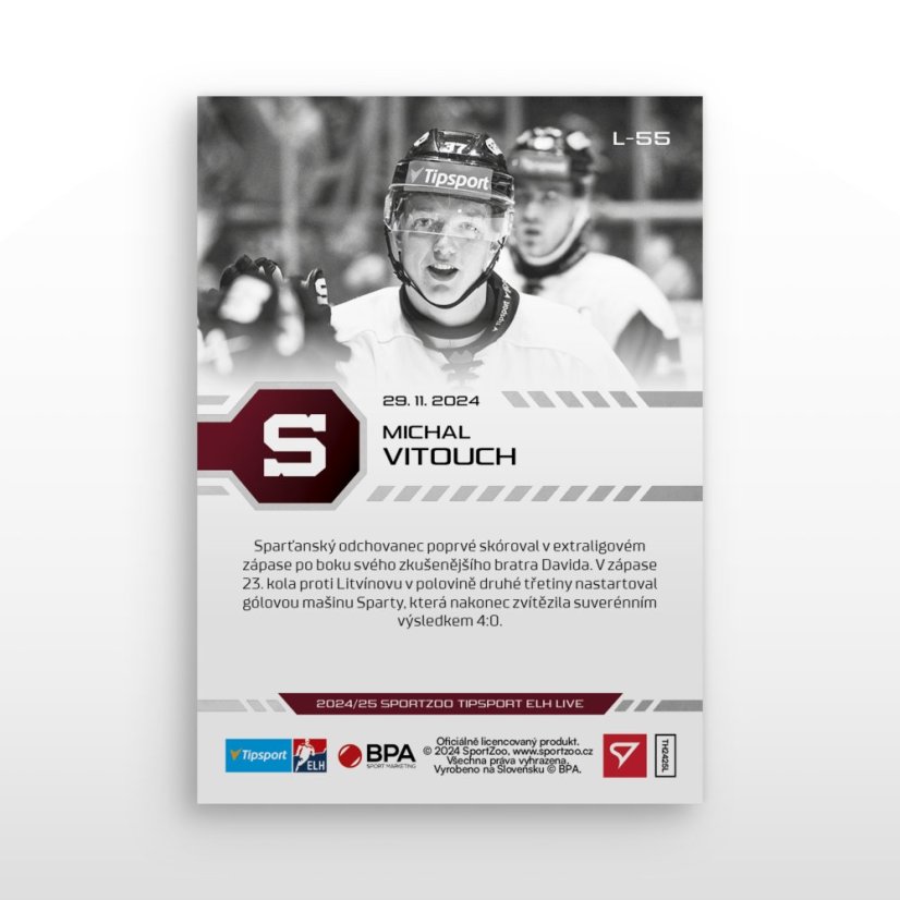 L-55 Michal Vitouch TELH 2024/25 LIVE