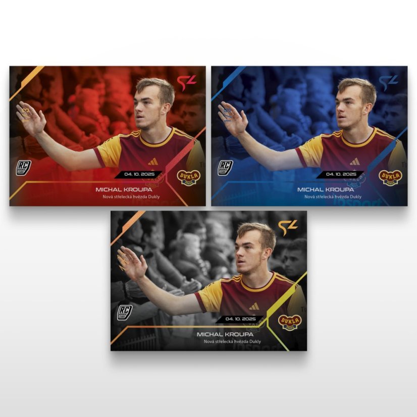Football trading card L-15 MICHAL KROUPA - SportZoo Chance Liga 2025/26 LIVE