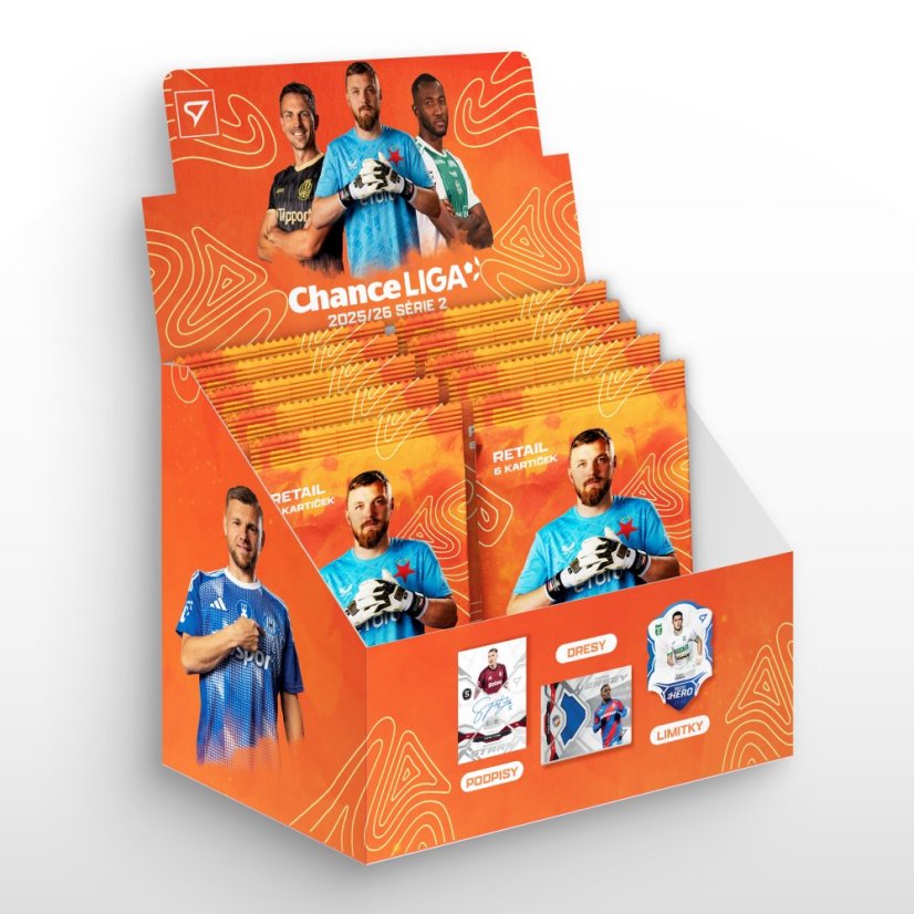 Retail box - karty piłkarskie SportZoo Chance Liga 2025/26 – Seria 2