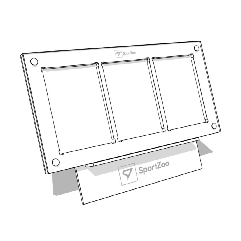 Uchwyt 3x1 na 3 karty 180PT ze stojakiem
