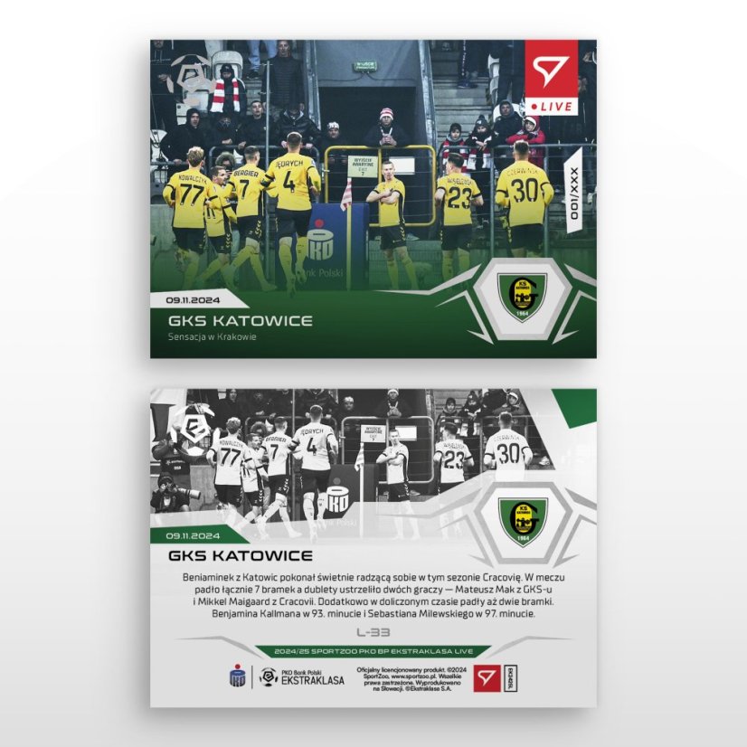 L-33 GKS Katowice PKO BP Ekstraklasa 2024/25 LIVE