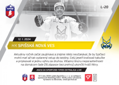 L-20 HK Spišská Nová Ves TEL 2023/24 LIVE