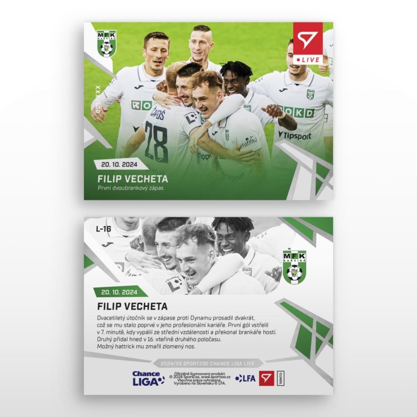 L-16 Filip Vecheta Chance Liga 2024/25 LIVE
