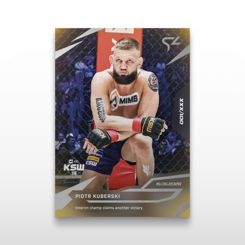MMA-samlar­kort L-16 Piotr Kuberski – SportZoo KSW 2025/26 LIVE