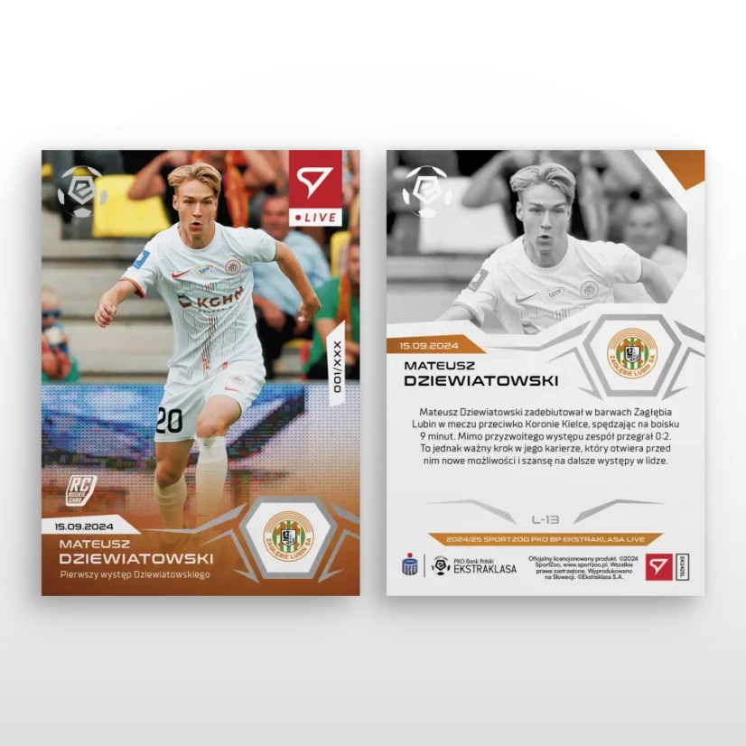 L-13 Mateusz Dziewiatowski PKO BP Ekstraklasa 2024/25 LIVE