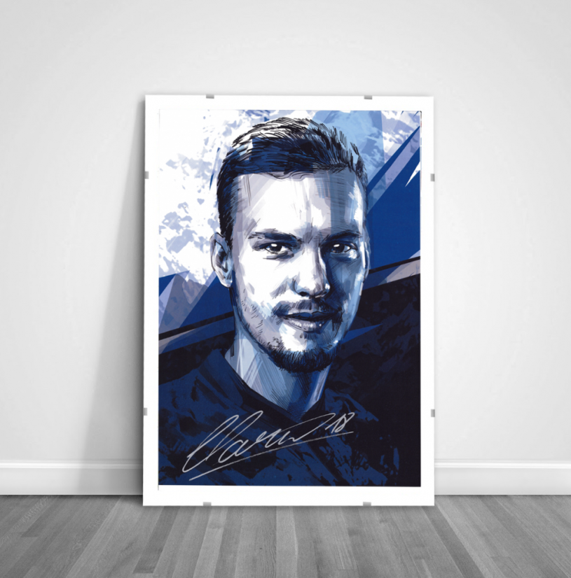 Podpísaný portrét Slovenskí Sokoli 2021 x/4 - Lukáš Haraslín