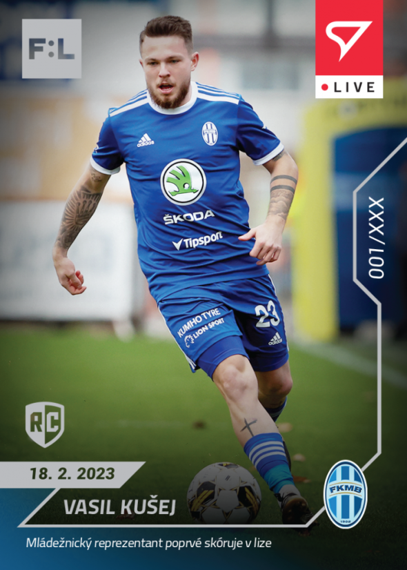 L-070 Vasil Kušej FORTUNA:LIGA 2022/23 LIVE