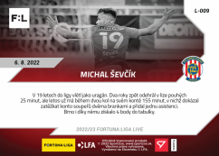 L-009 Michal Ševčík FORTUNA:LIGA 2022/23 LIVE
