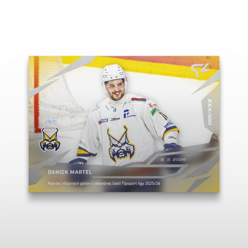 Hockey trading card L-50 DANICK MARTEL - SportZoo Tipsport liga 2025/26 LIVE