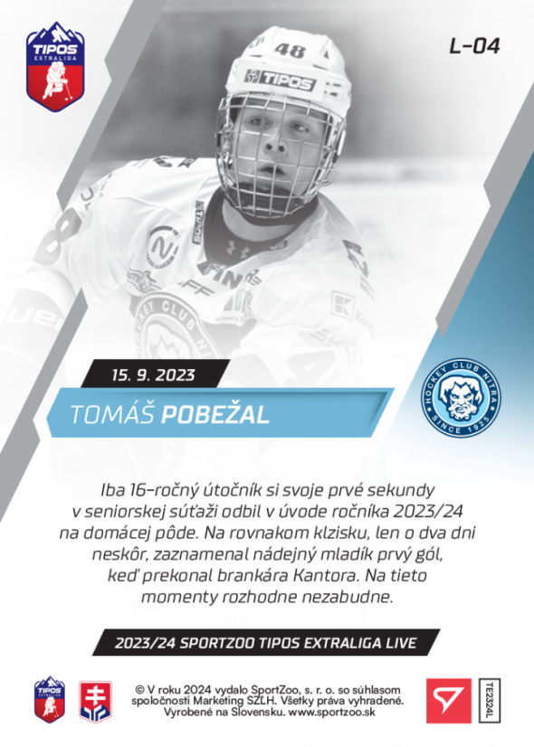 L-04 Tomáš Pobežal TEL 2023/24 LIVE