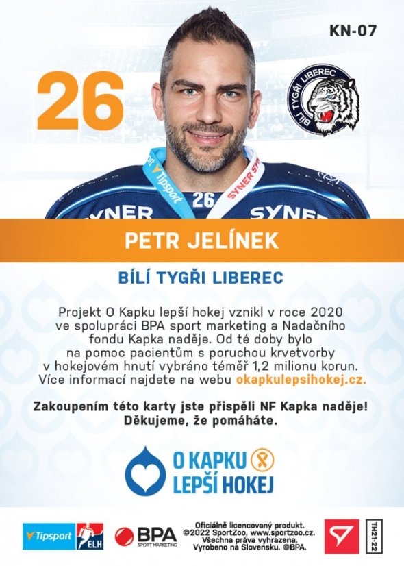 KN-07 Petr Jelínek TELH 2021/22 KAPKA NADĚJE