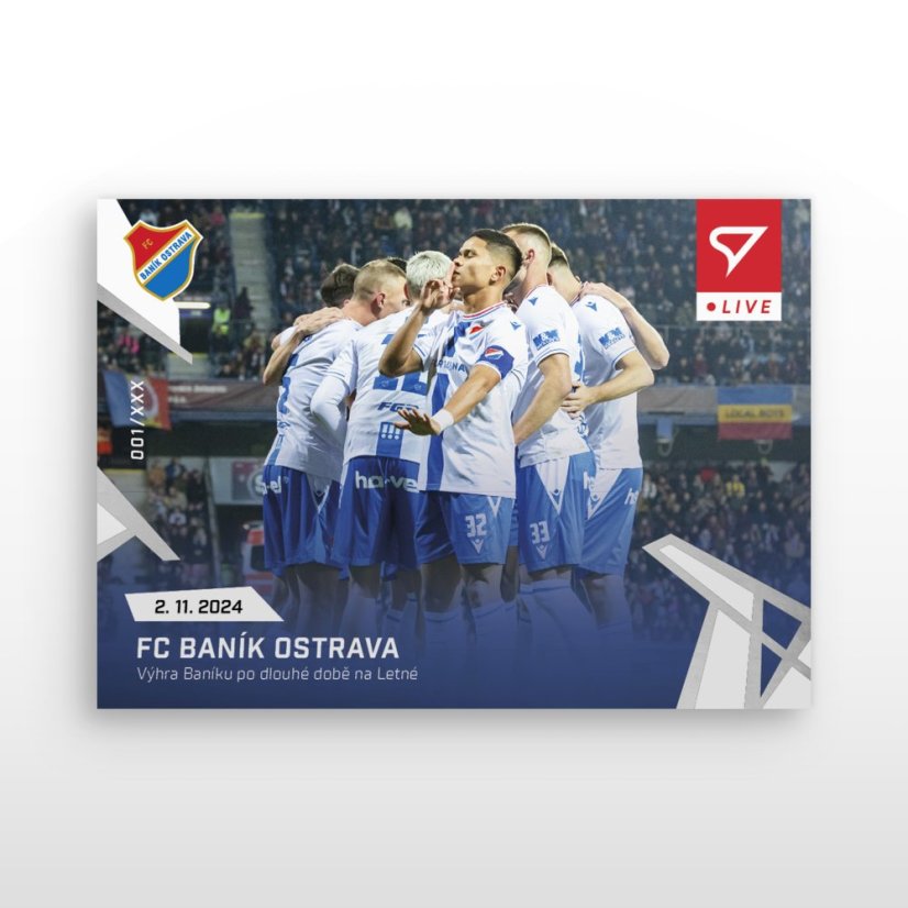 L-18 FC Baník Ostrava Chance Liga 2024/25 LIVE