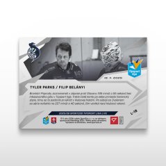 Hockey trading card L-18 TYLER PARKS / FILIP BELÁNYI - SportZoo Tipsport liga 2025/26 LIVE